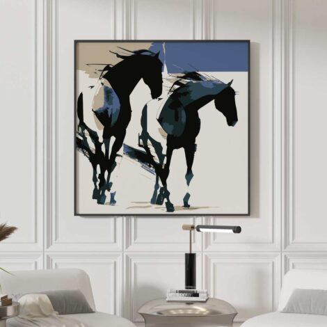 Two Horse in Expression frames Canvas wall arts (3)